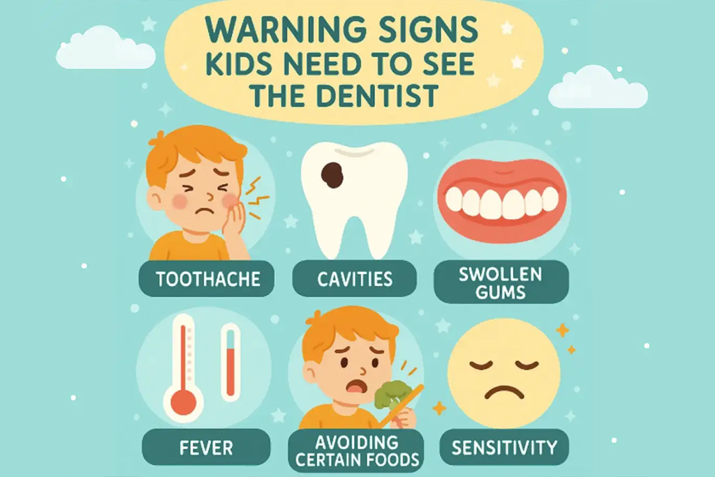 Kids dentist at Yonge and Eglinton examining child at Tooth Fairy Dental on Eglinton